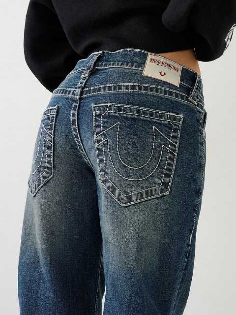 Relaxed Fit Jeans True Religion Ricki Mid Rise Mujer Azules | Colombia-VREISNZ83