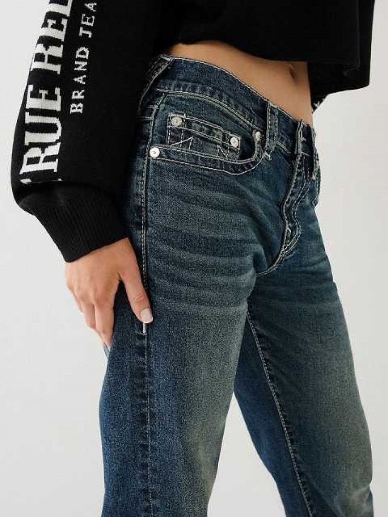 Relaxed Fit Jeans True Religion Ricki Mid Rise Mujer Azules | Colombia-VREISNZ83