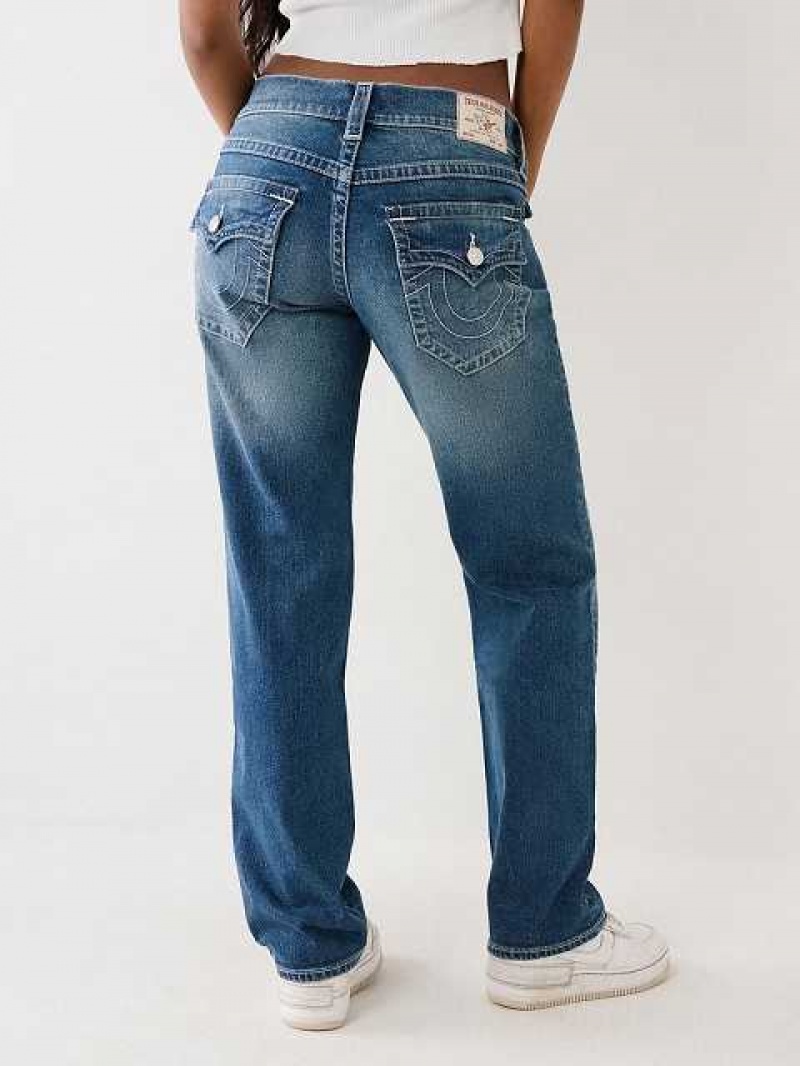 Relaxed Fit Jeans True Religion Ricki Mujer Azules Oscuro | Colombia-LZRNWIG01