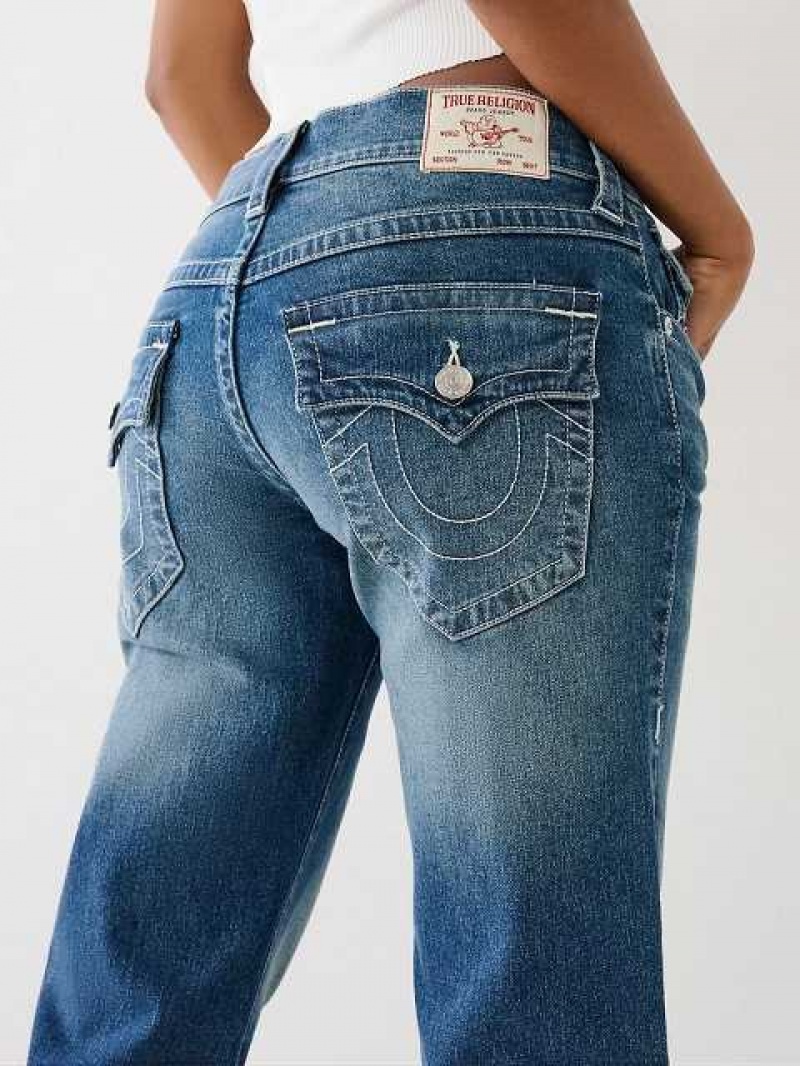 Relaxed Fit Jeans True Religion Ricki Mujer Azules Oscuro | Colombia-LZRNWIG01