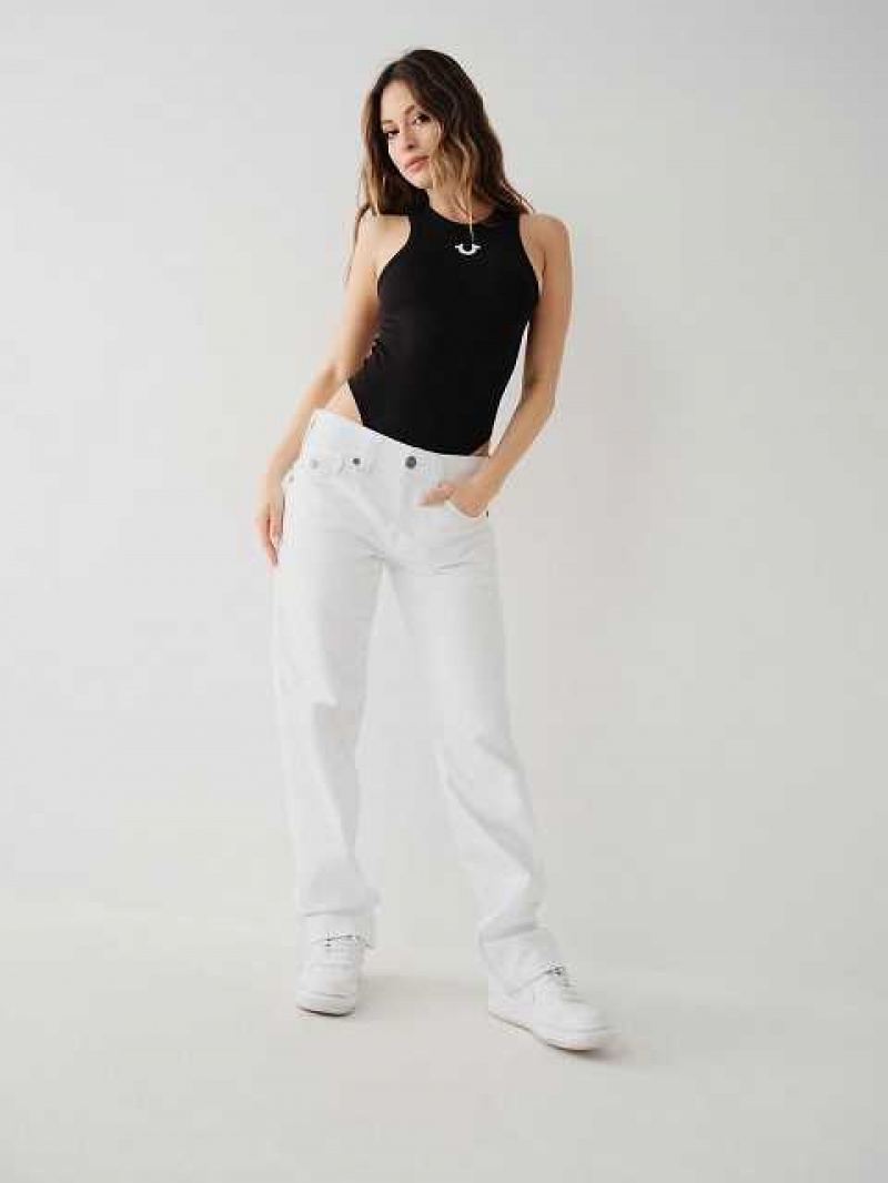 Relaxed Fit Jeans True Religion Ricki Mujer Blancas | Colombia-QORSTCK32