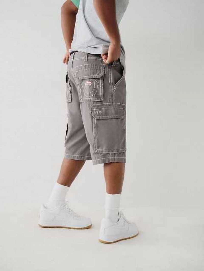 Short True Religion Cargo Hombre Gris | Colombia-SURZHAY06