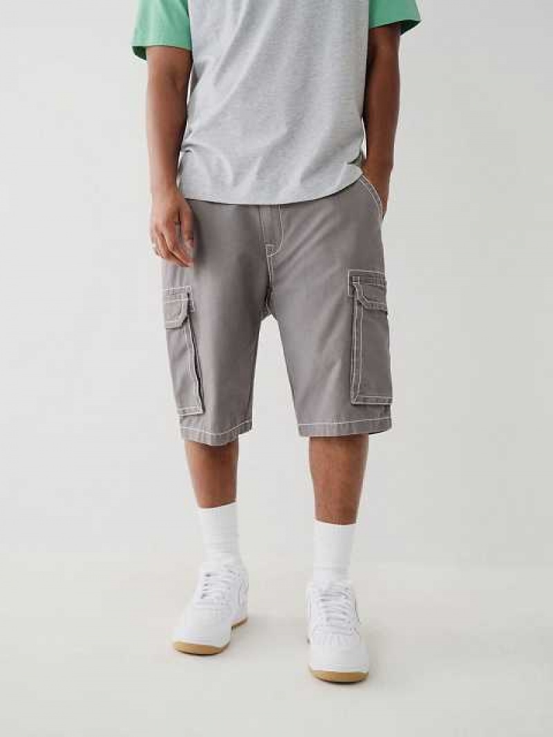 Short True Religion Cargo Hombre Gris | Colombia-SURZHAY06