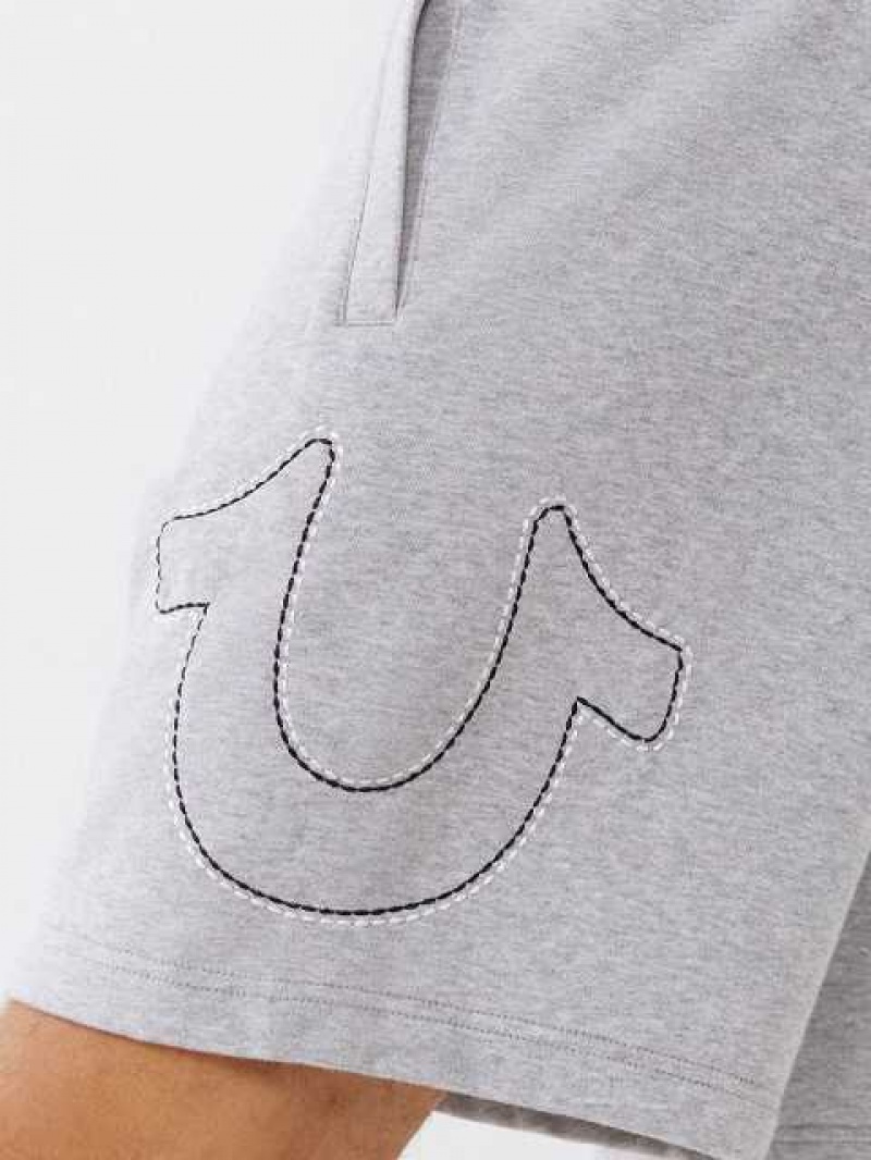 Short True Religion Horseshoe Sweat Hombre Gris | Colombia-LBQHSAX59