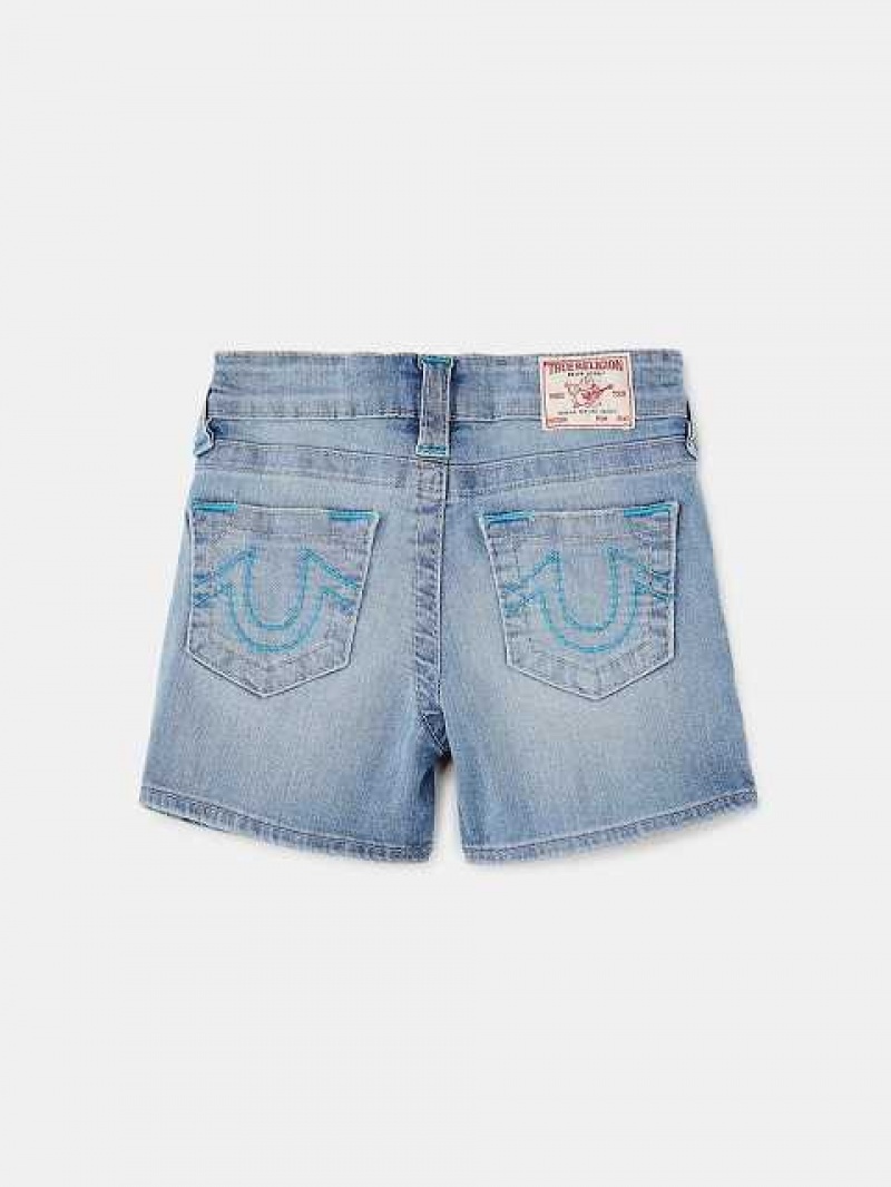 Short True Religion Jayde Niños Azules | Colombia-YXGRWSI53