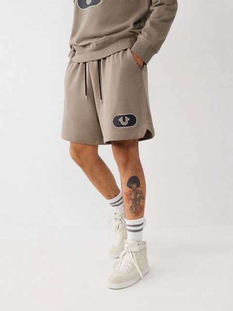 Short True Religion Logo Sweat Hombre Kaki | Colombia-CYBNQSE01