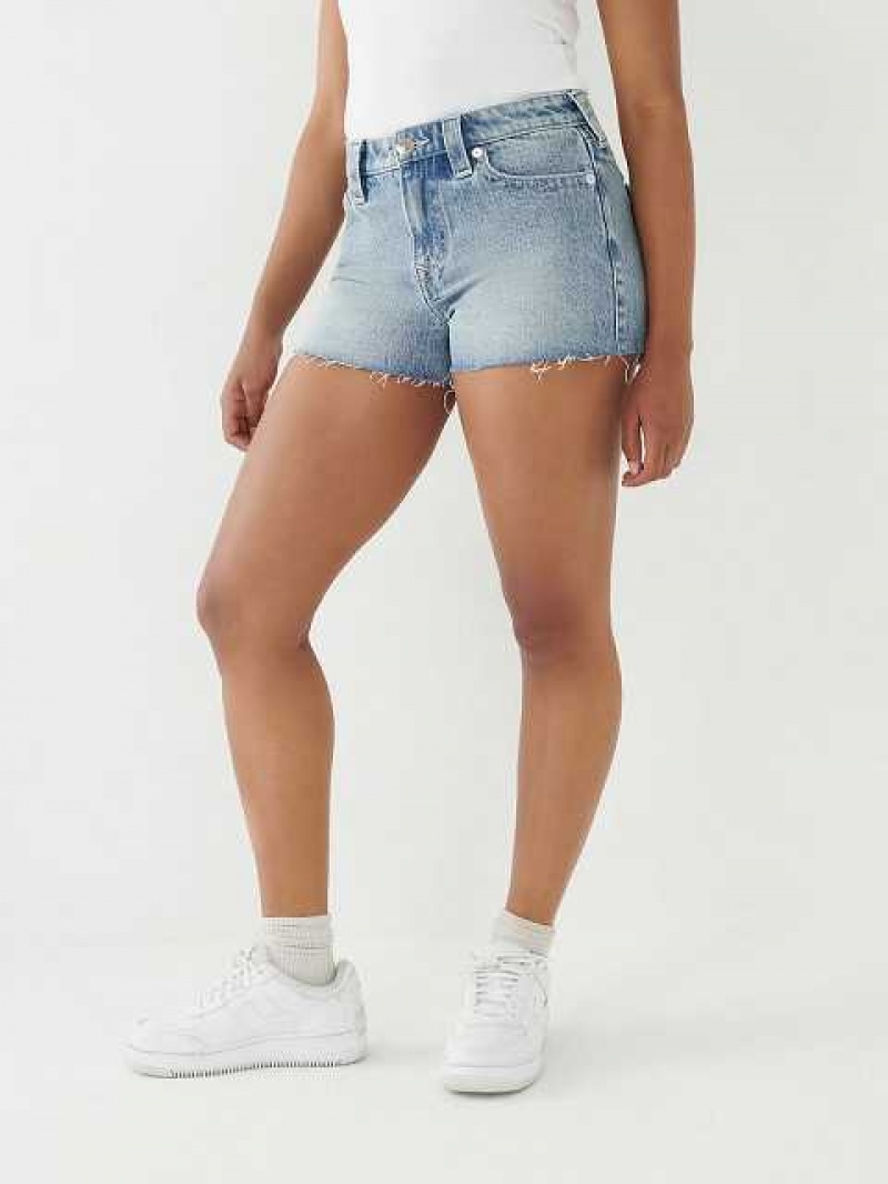 Short True Religion Maisie Mujer Azules | Colombia-QALZRHK31