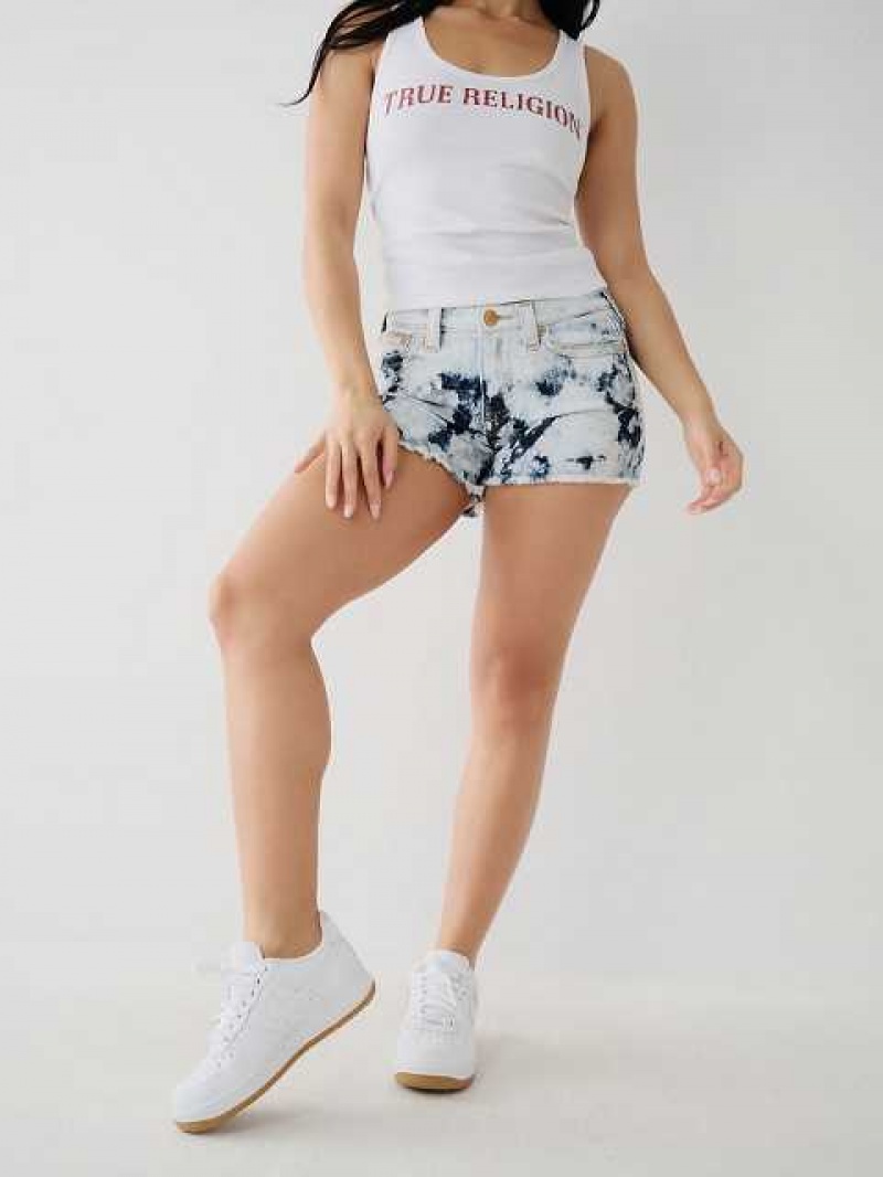 Short True Religion Maisie Mujer Azules | Colombia-VERTKDL67