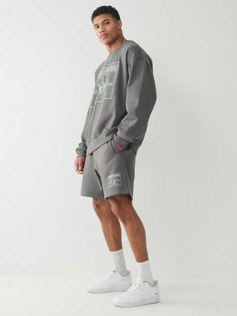 Short True Religion Relaxed Sweat Hombre Gris | Colombia-SCTANGK53