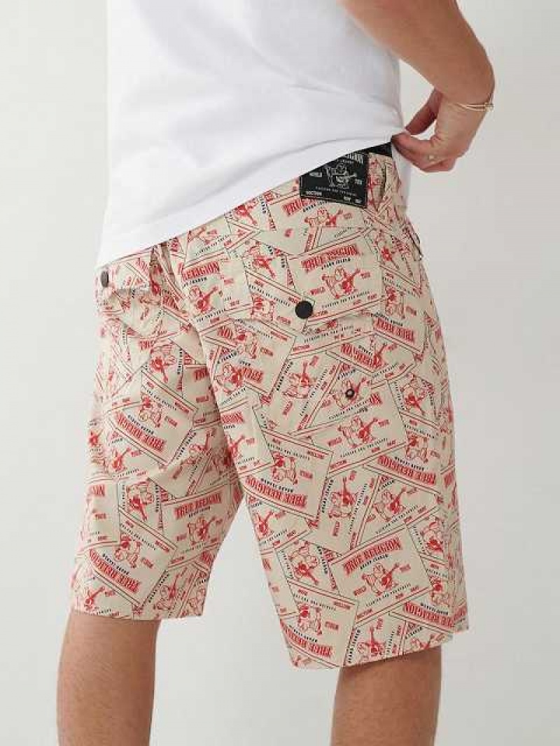 Short True Religion Ricky Board Hombre Flores | Colombia-CTQBVUG82