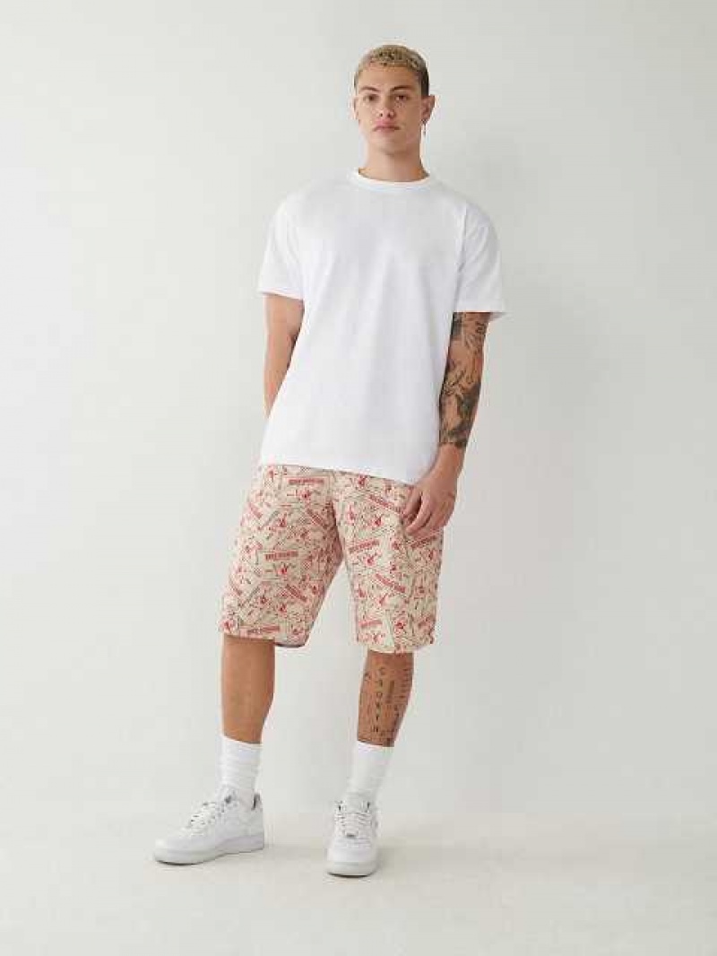 Short True Religion Ricky Board Hombre Flores | Colombia-CTQBVUG82