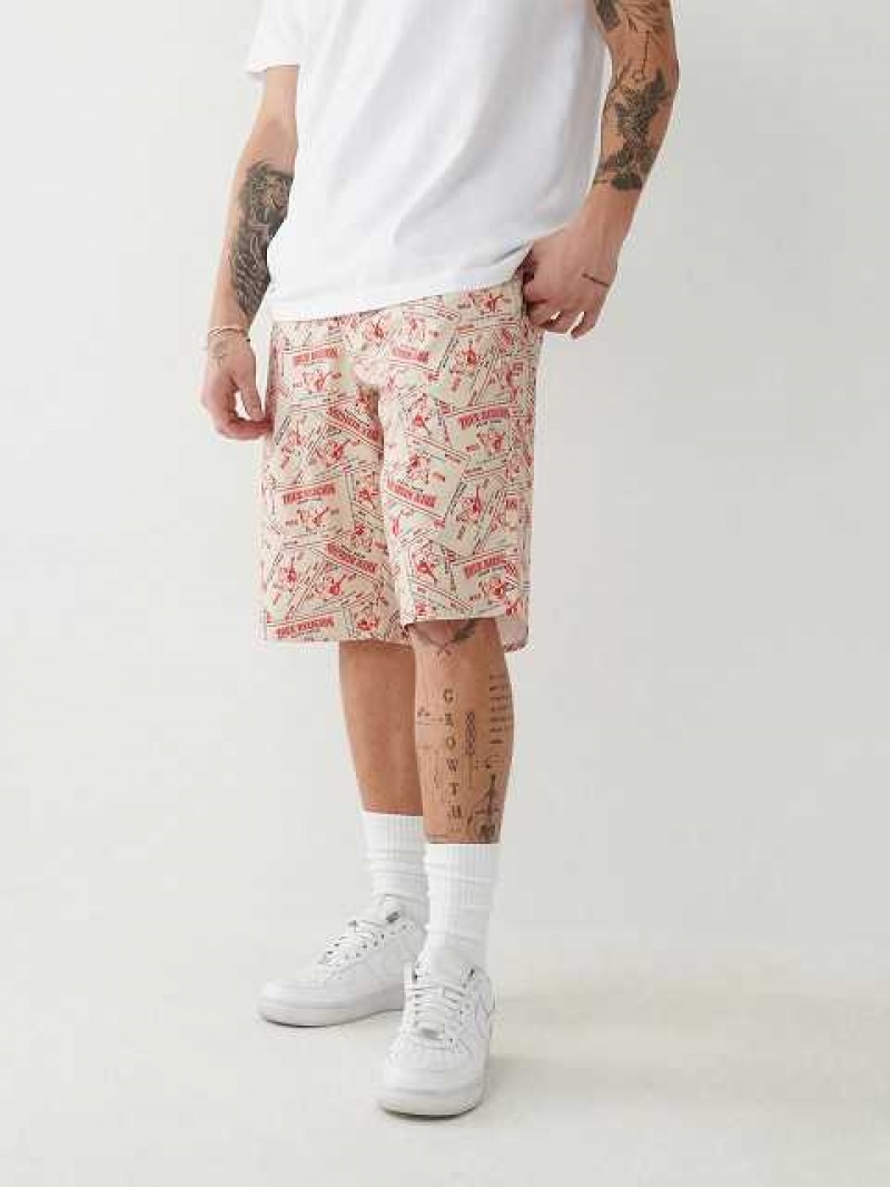 Short True Religion Ricky Board Hombre Flores | Colombia-CTQBVUG82