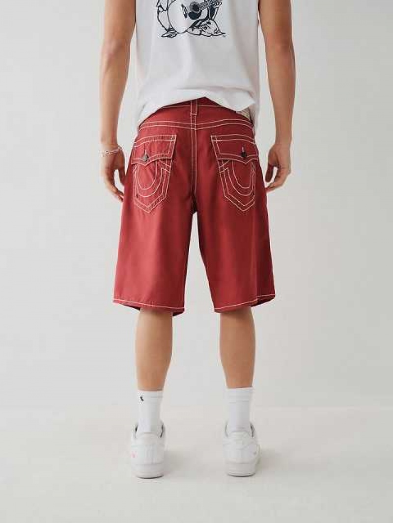 Short True Religion Ricky Board Hombre Rojas | Colombia-OXCIRJG67