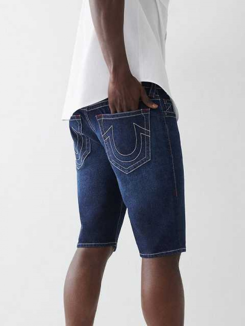 Short True Religion Ricky Directo Hombre Azules Oscuro | Colombia-BNXFYOA58