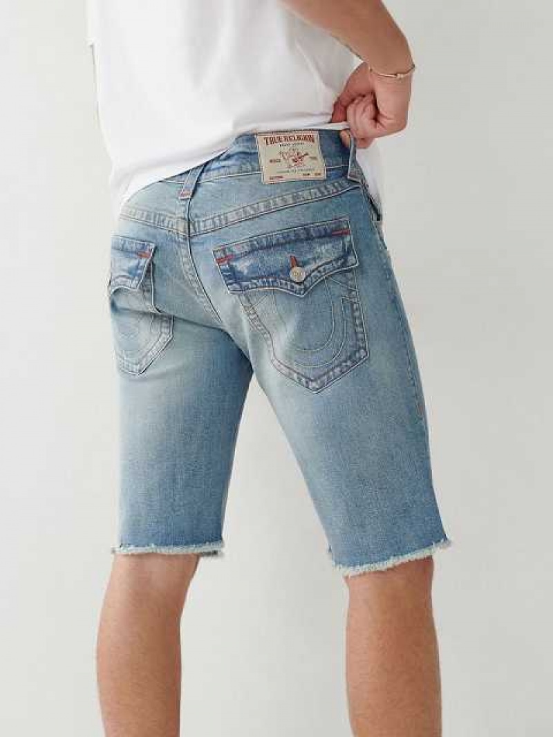 Short True Religion Ricky Directo Hombre Azules | Colombia-GLJWNMA52