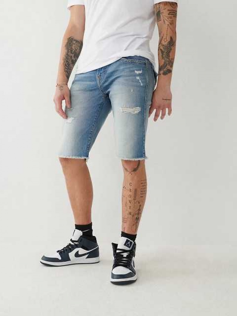 Short True Religion Ricky Directo Hombre Azules | Colombia-GLJWNMA52