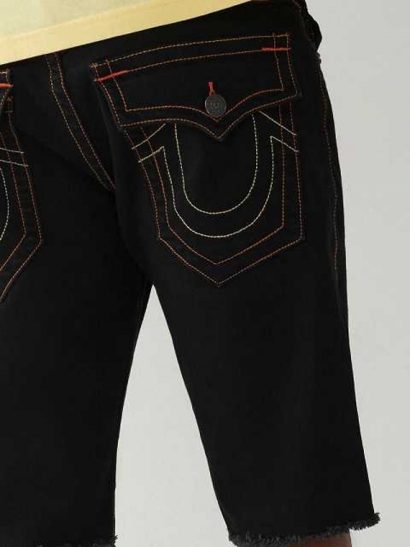 Short True Religion Ricky Directo Hombre Negras | Colombia-DSOYXTG98