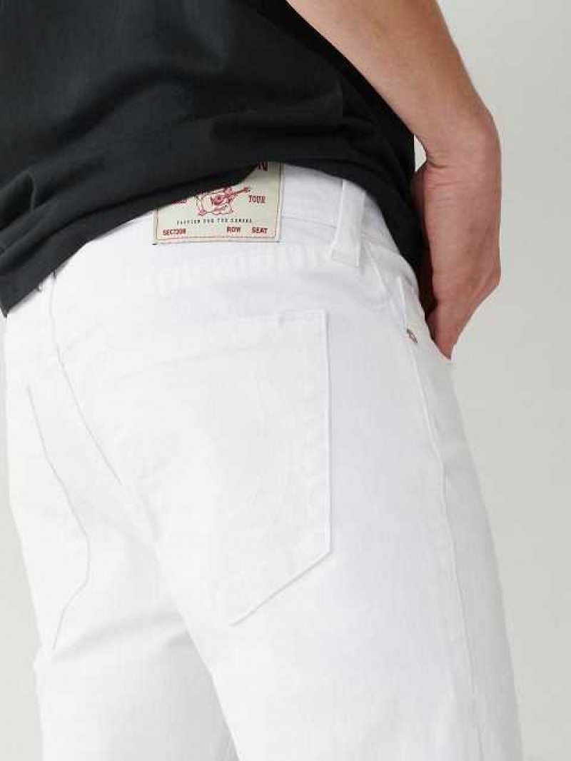 Short True Religion Rocco Flaco Hombre Blancas | Colombia-HIAPUJM40