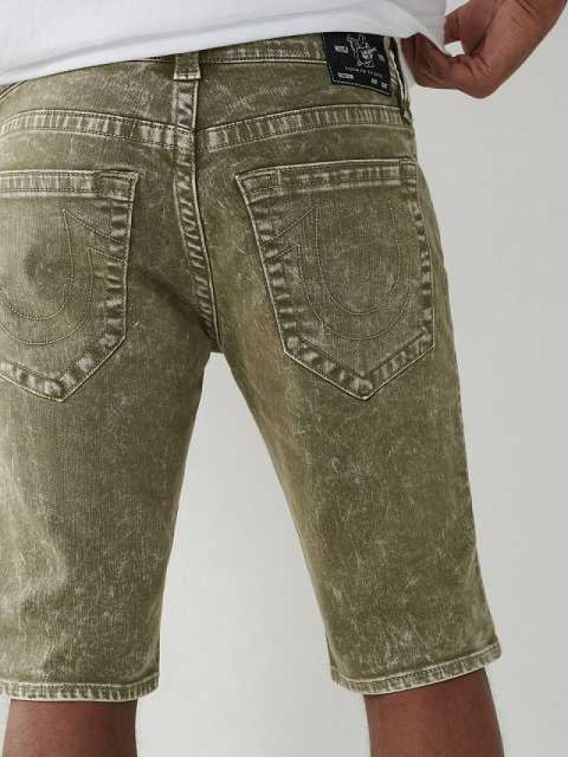 Short True Religion Rocco Flaco Hombre Verde Oliva | Colombia-HKMWBIV15