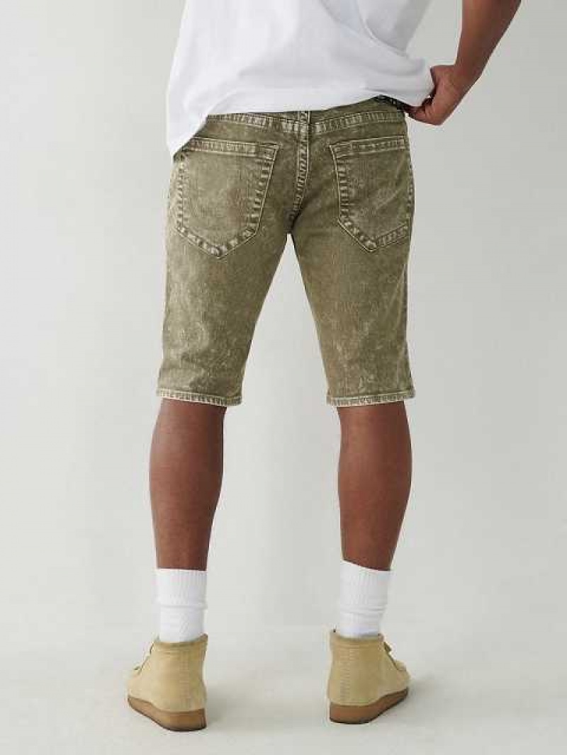 Short True Religion Rocco Flaco Hombre Verde Oliva | Colombia-HKMWBIV15