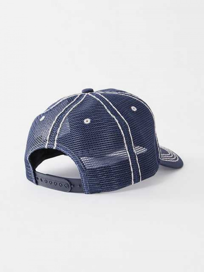 Sombrero True Religion Big T Trucker Unisex Azul Marino | Colombia-JPVYBSF51