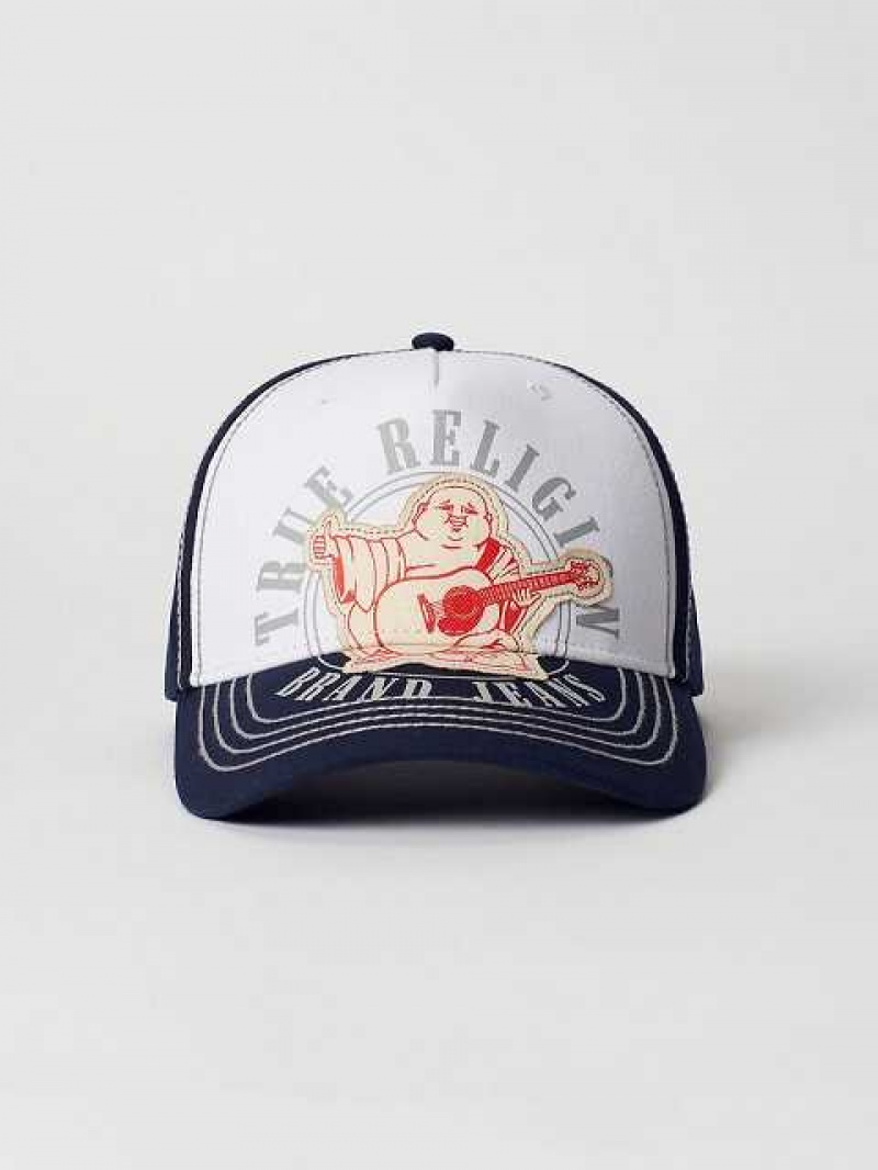 Sombrero True Religion Buddha Logo Unisex Azul Marino Azules | Colombia-BTLECNI98