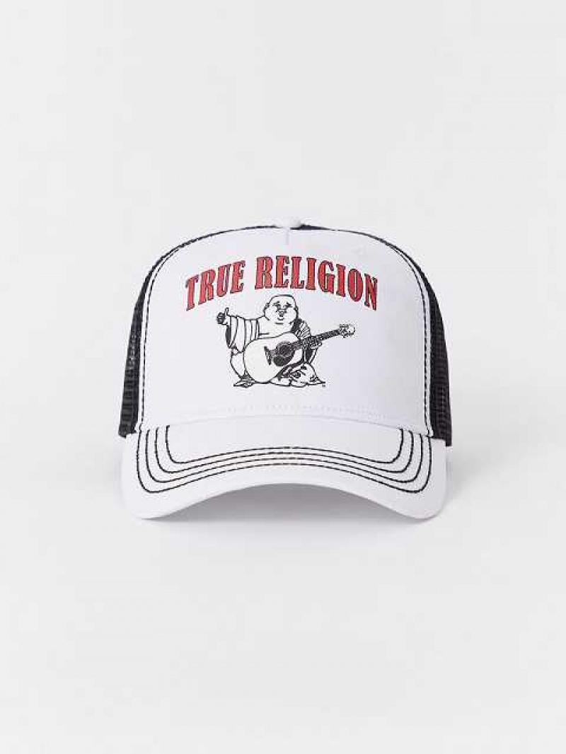 Sombrero True Religion Buddha Trucker Unisex Blancas | Colombia-FLMROBP97