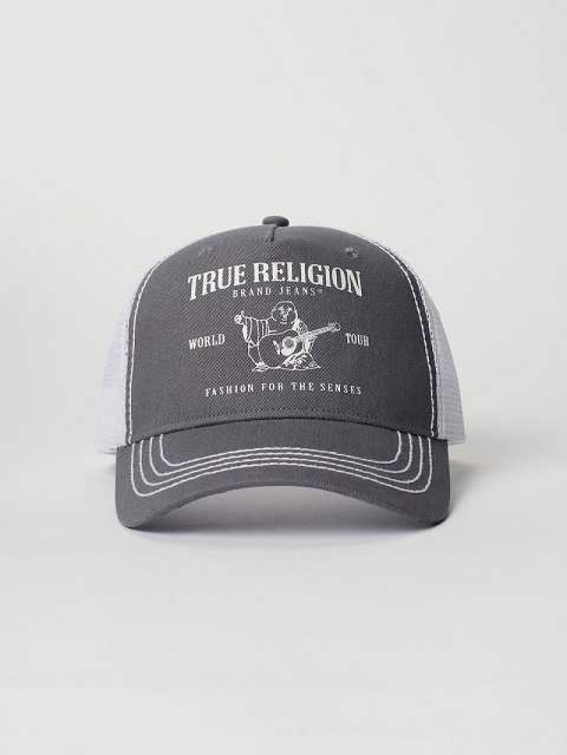 Sombrero True Religion Buddha Trucker Unisex Gris | Colombia-LCKSYDH23