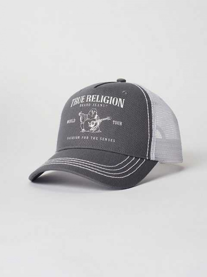 Sombrero True Religion Buddha Trucker Unisex Gris | Colombia-LCKSYDH23