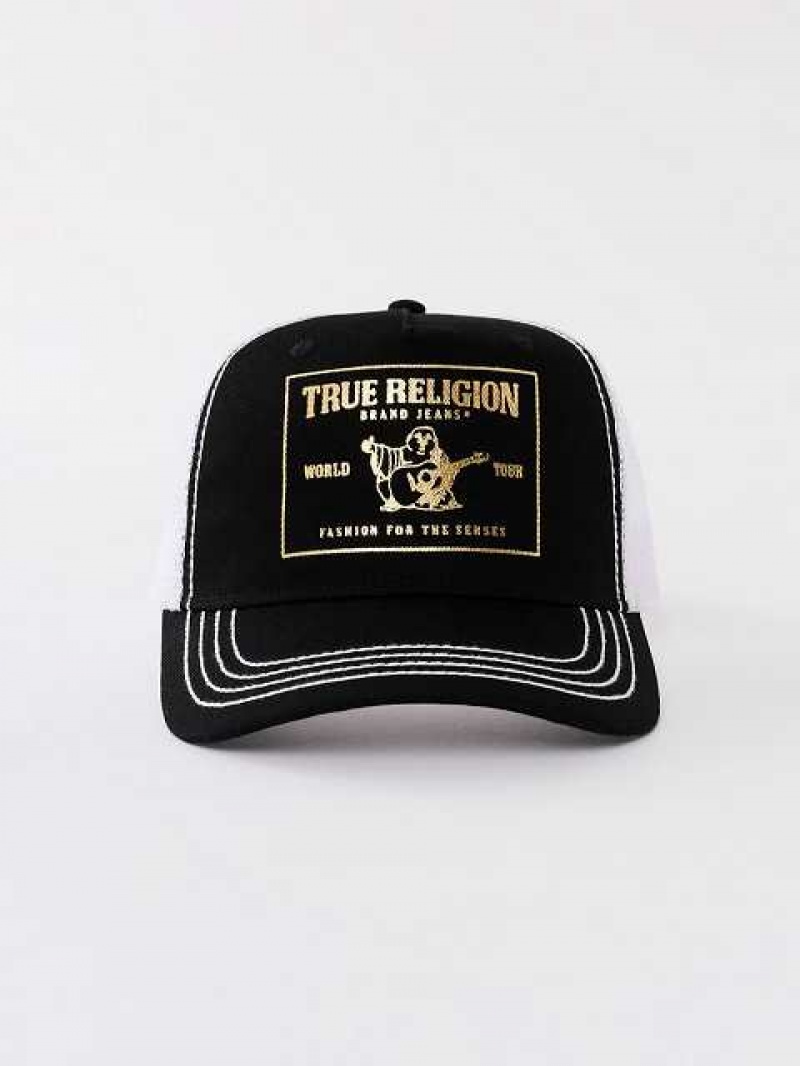 Sombrero True Religion Buddha Trucker Unisex Negras | Colombia-INJHUVQ26