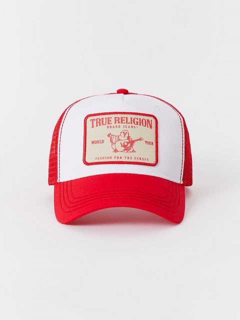 Sombrero True Religion Buddha Trucker Unisex Rojas | Colombia-FAXUOKP35