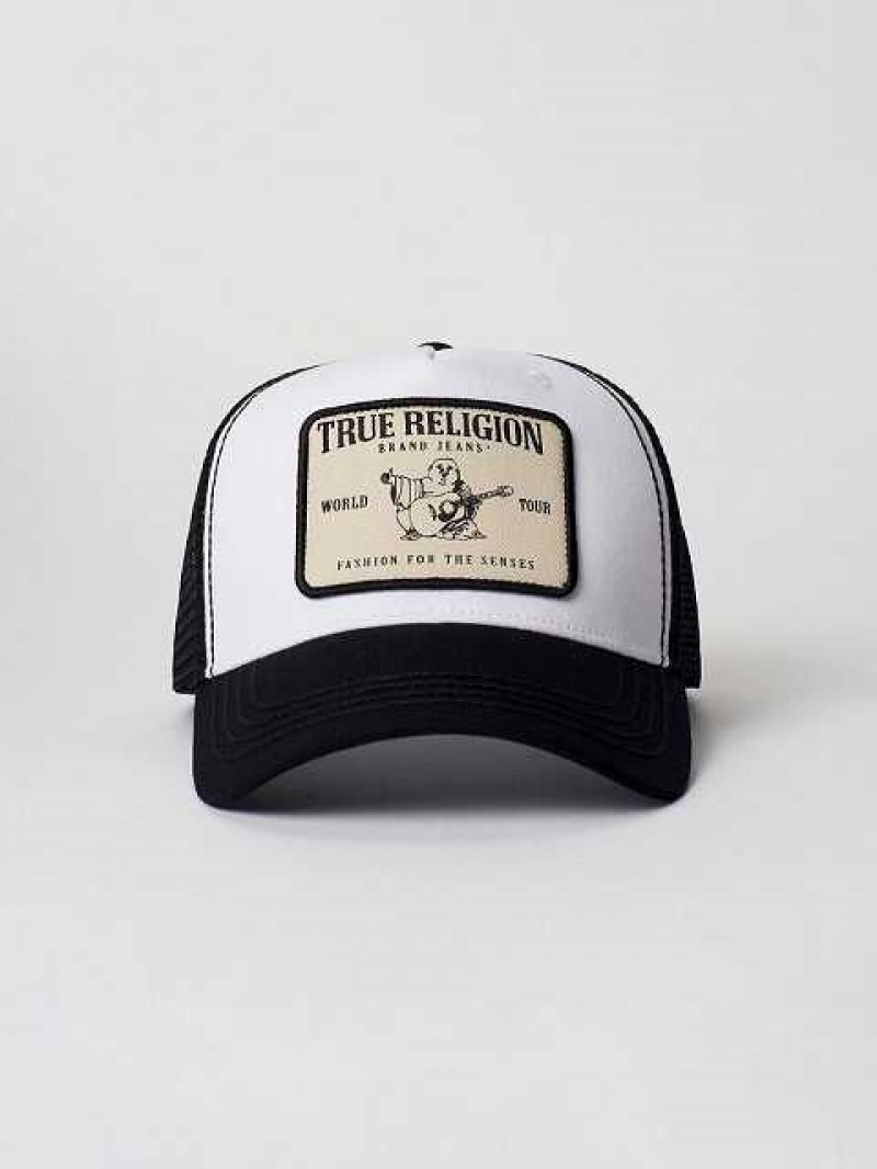 Sombrero True Religion Buddha Trucker Unisex Negras | Colombia-FOQJCVU17