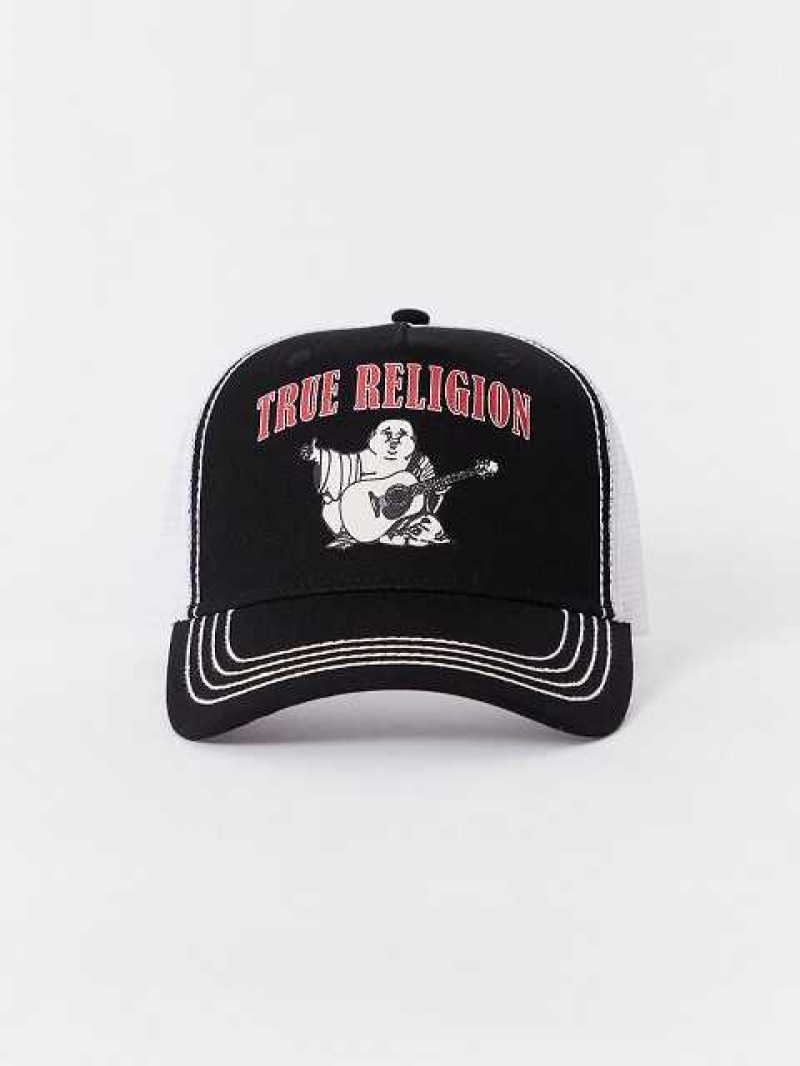 Sombrero True Religion Buddha Trucker Unisex Negras | Colombia-NIXLFPG26