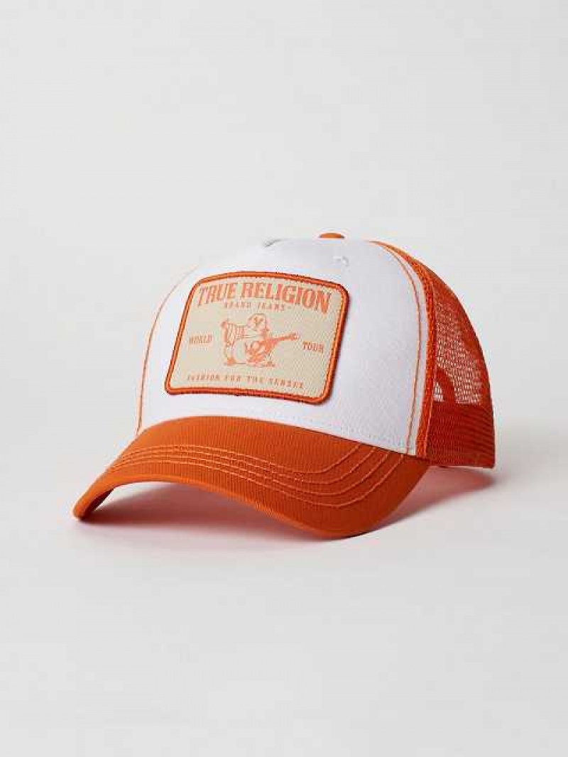 Sombrero True Religion Buddha Trucker Unisex Autumn Maple | Colombia-ANPTSHD23