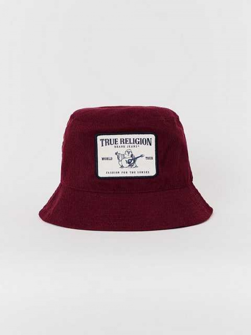 Sombrero True Religion Corduroy Bucket Unisex Fucsia | Colombia-YHJSDLI91