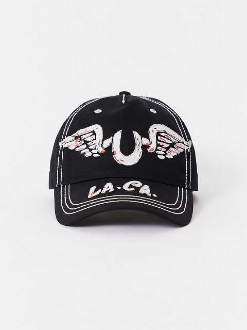 Sombrero True Religion Wing Logo Unisex Negras | Colombia-RDFXOGH38