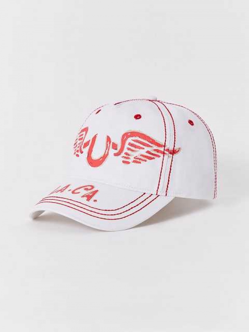 Sombrero True Religion Wing Logo Unisex Blancas | Colombia-FQNKJEA19