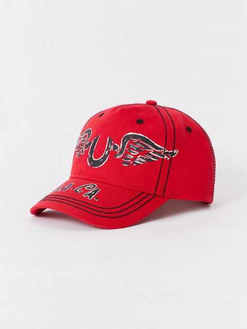 Sombrero True Religion Wing Logo Unisex Rojas | Colombia-XAHNIKO13