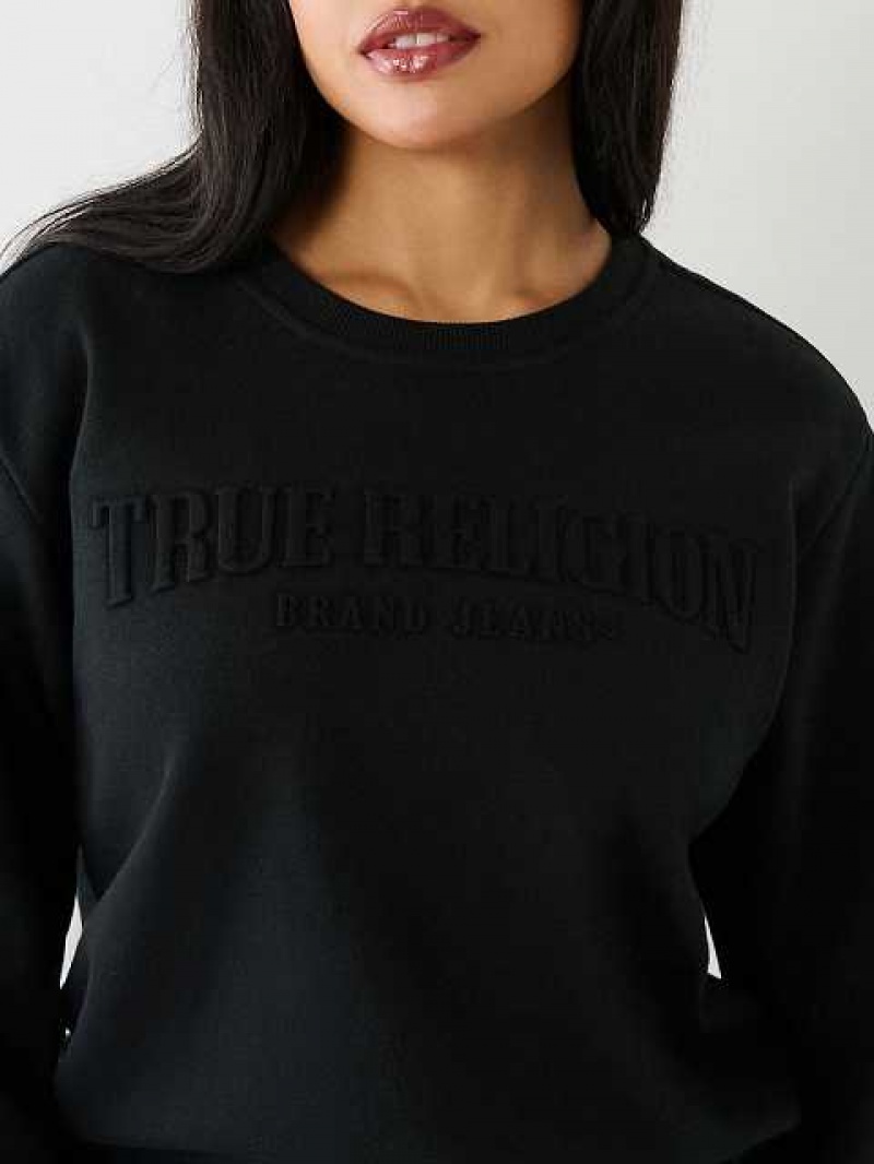 Sudadera True Religion True Ruched Relaxed Mujer Negras | Colombia-BIYFNPE26