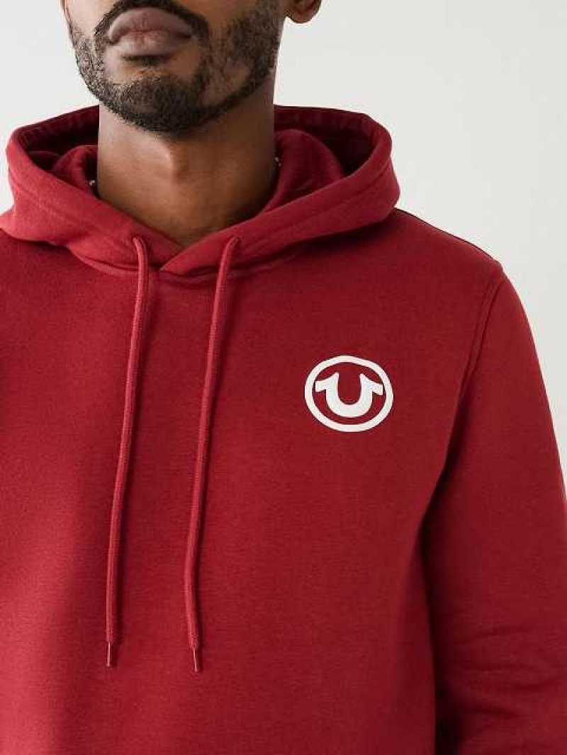 Sudadera con Capucha True Religion Puff Trbj Zip Up Hombre Rojas | Colombia-SXNYBTH72