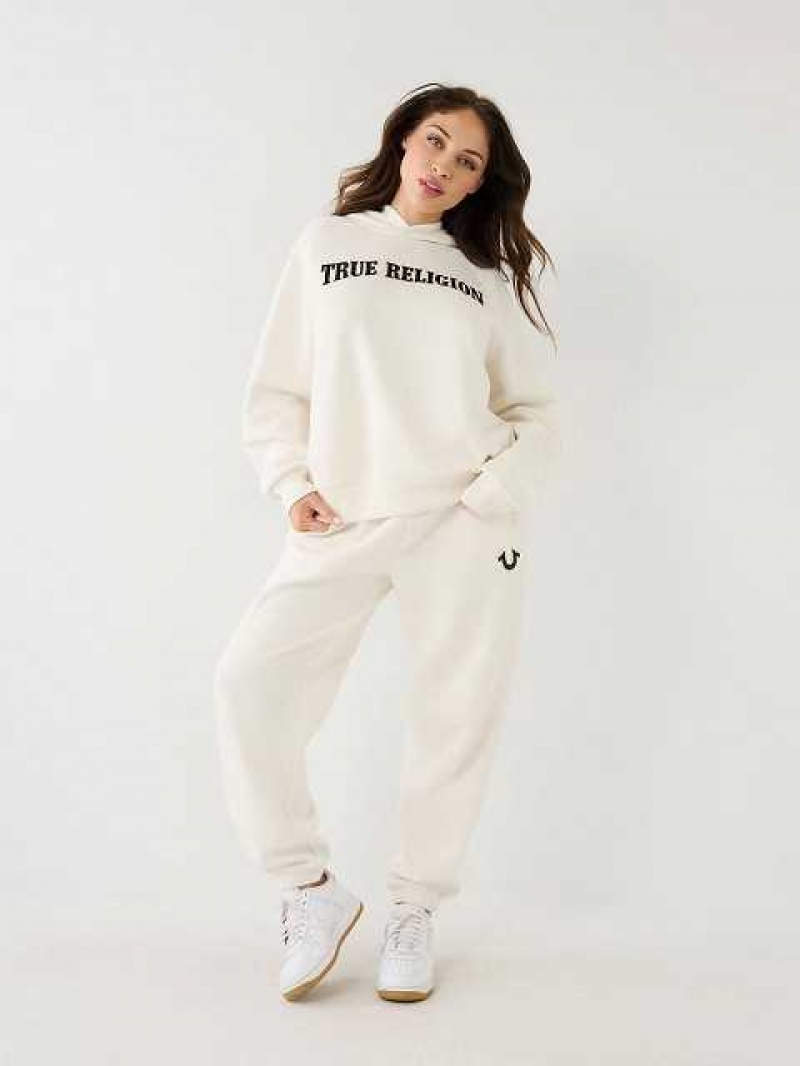 Sudadera con Capucha True Religion True Relaxed Mujer Blancas | Colombia-EKQSUFB59