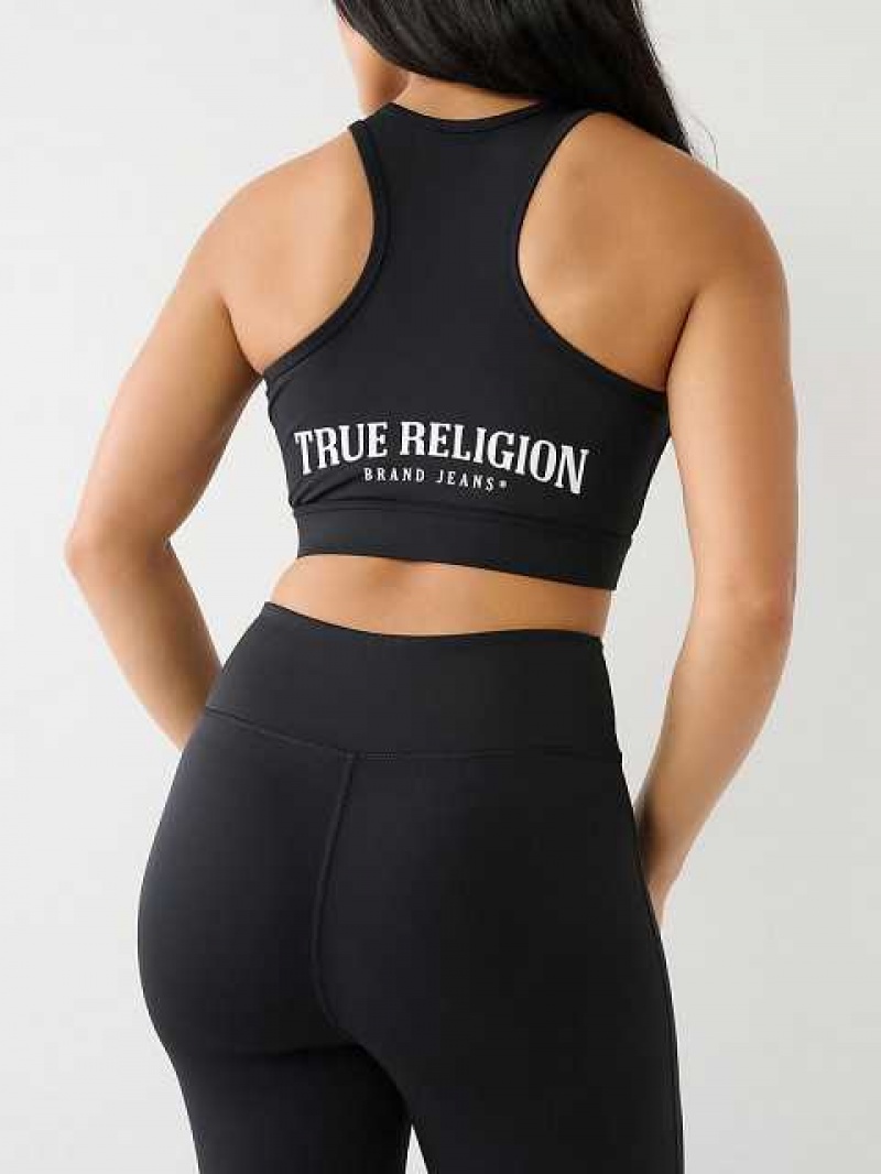 Sujetador Deportivo True Religion Encaje Up Mujer Negras | Colombia-VJWNQCG62