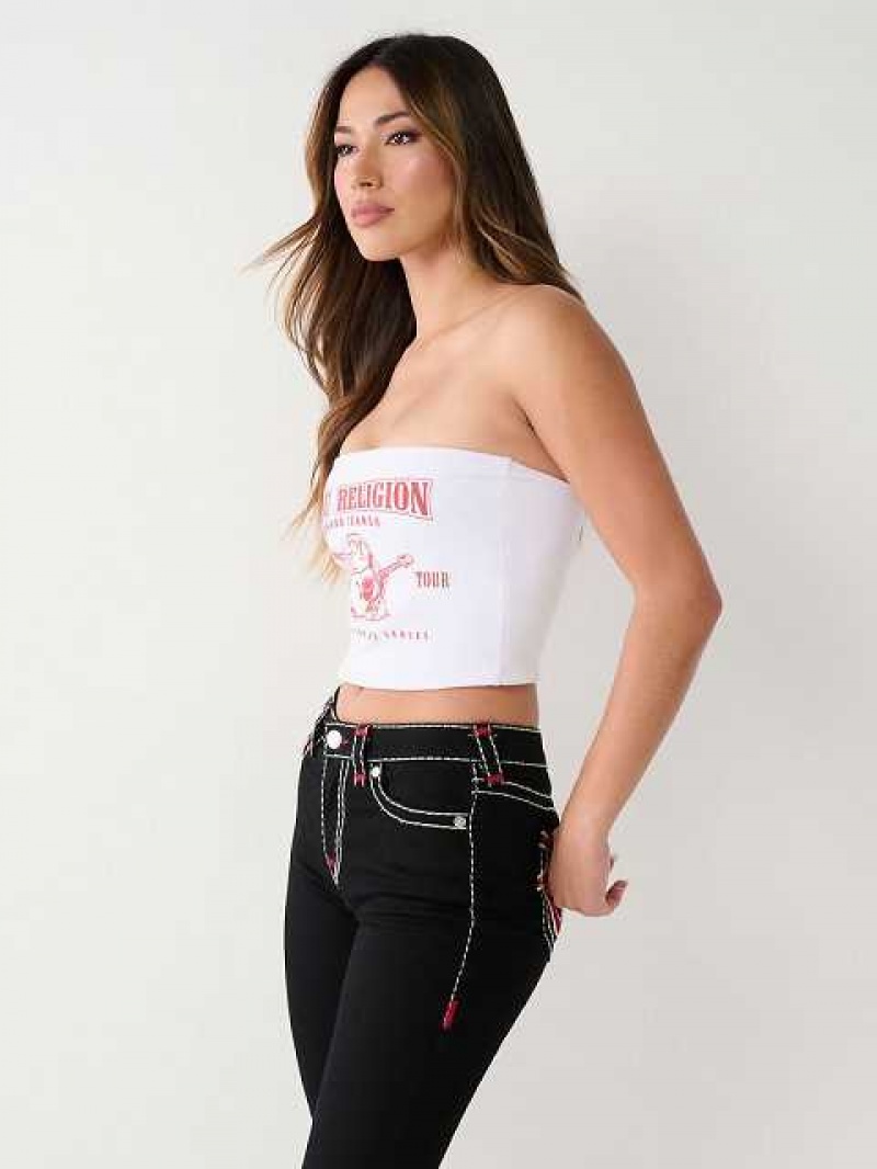 Tops True Religion Buddha Tube Mujer Blancas | Colombia-YHDRTBW62