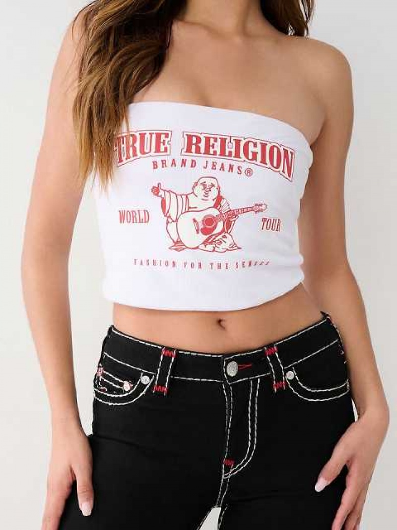 Tops True Religion Buddha Tube Mujer Blancas | Colombia-YHDRTBW62