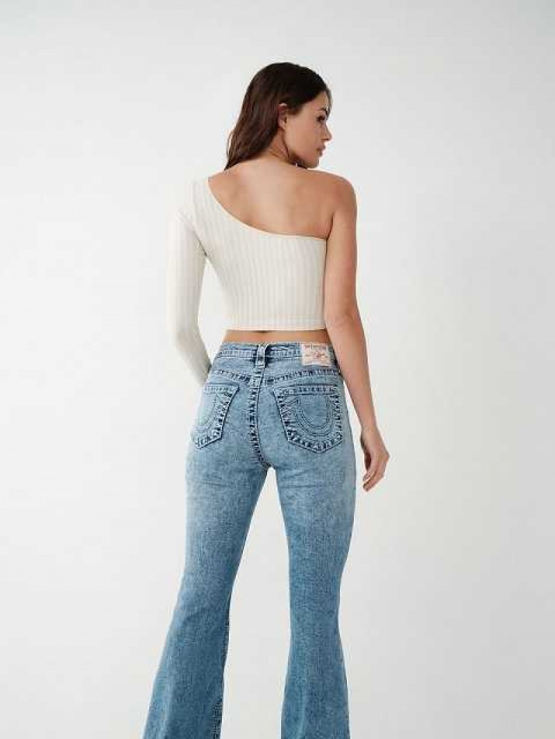 Tops True Religion Seamless One Shoulder Mujer Blancas Doradas | Colombia-SPATXRG91