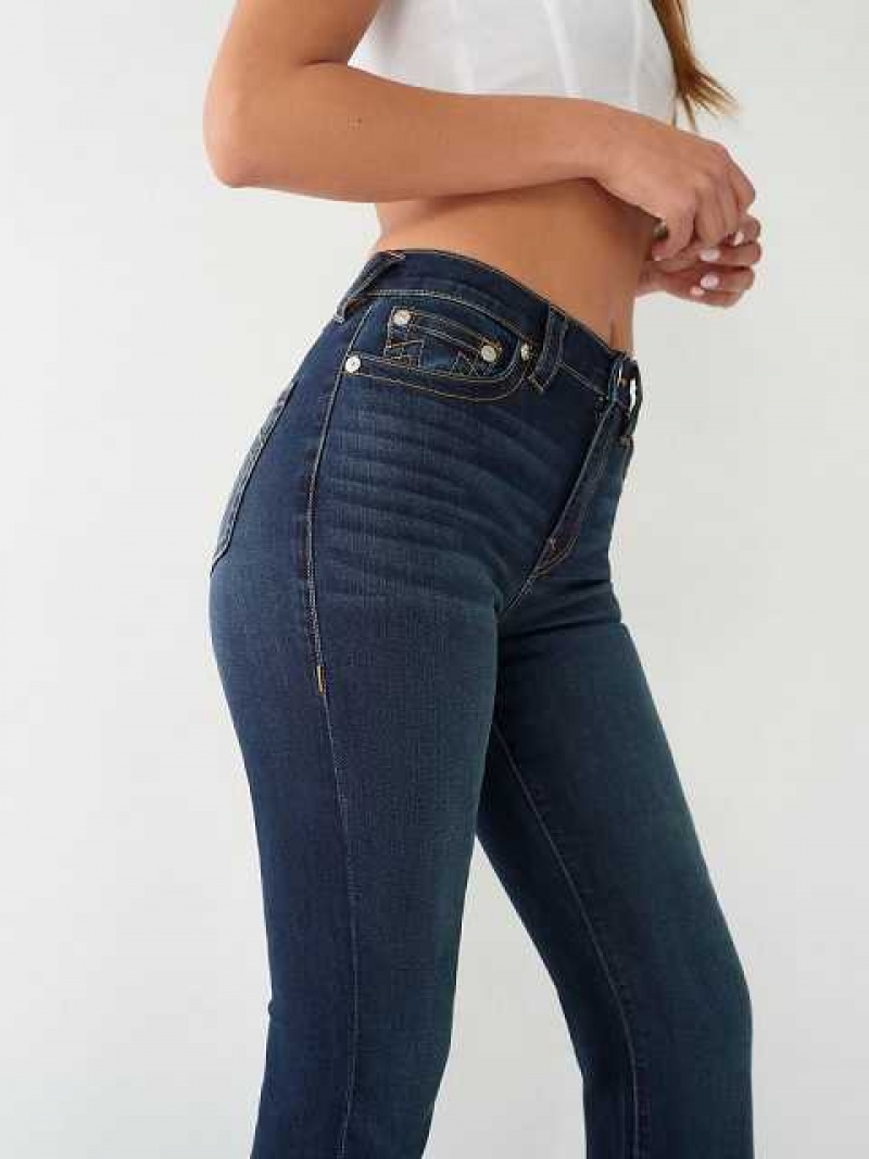 Vaqueros Acampanados True Religion High Rise Dart Mujer Azules Oscuro | Colombia-IHCSGQY06