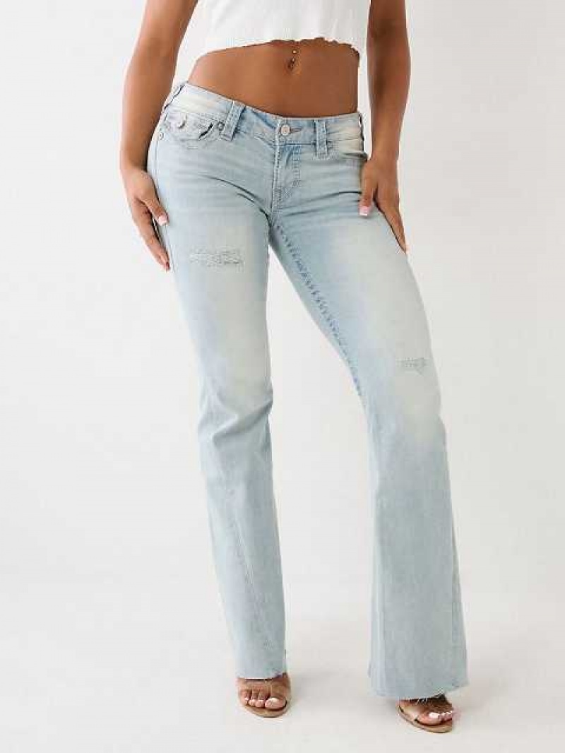 Vaqueros Acampanados True Religion Joey Low Rise Mujer Azules Claro | Colombia-NWSLTRJ50