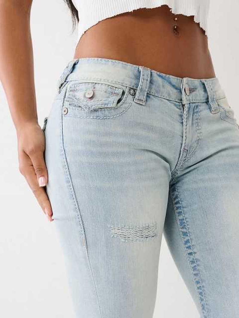 Vaqueros Acampanados True Religion Joey Low Rise Mujer Azules Claro | Colombia-NWSLTRJ50