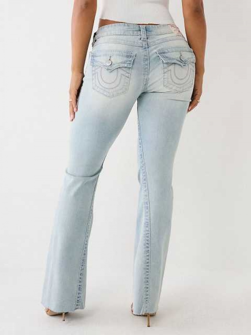 Vaqueros Acampanados True Religion Joey Low Rise Mujer Azules Claro | Colombia-NWSLTRJ50