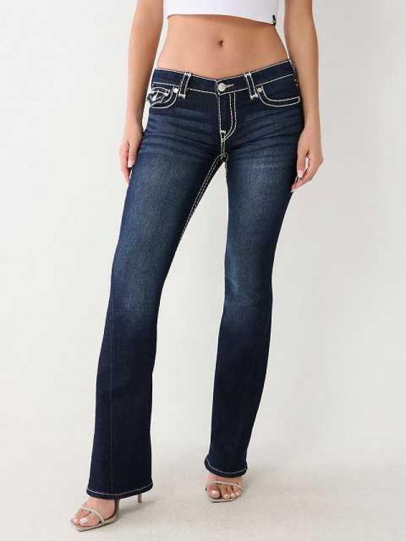 Vaqueros Acampanados True Religion Joey Low Rise Mujer Gris Oscuro | Colombia-YKRISME40